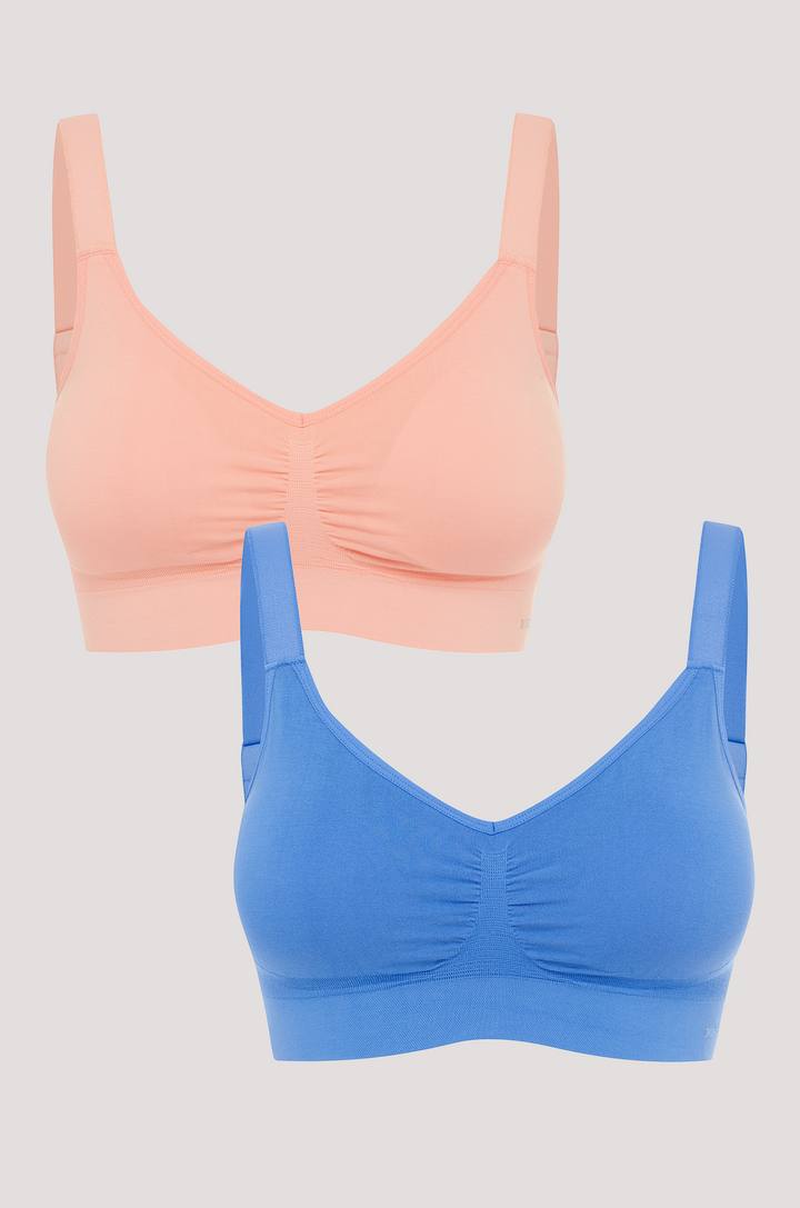 Bella Bamboo Ultimate Adjustable Crop Bra 2pk | NO RETURNS