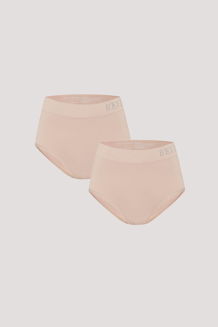 Eco-friendly High Waist Breathable Bamboo Underwear | Double pack | Bella Bodies UK | Sand and Sand