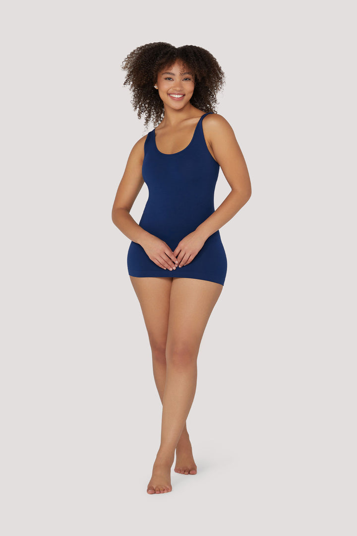 Eco-Friendly comfortable Tencel Modal Tank I Bella Bodies UK I Navy 