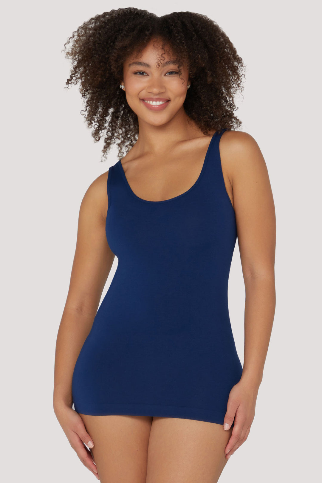 Eco-Friendly comfortable Tencel Modal Tank I Bella Bodies UK I Navy | Front