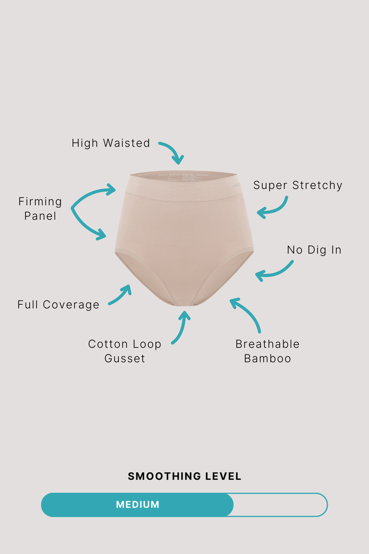 Bamboo Firming Underwear I Women's High Waist Comfortable Firming Underwear I Bella Bodies UK | Key Points