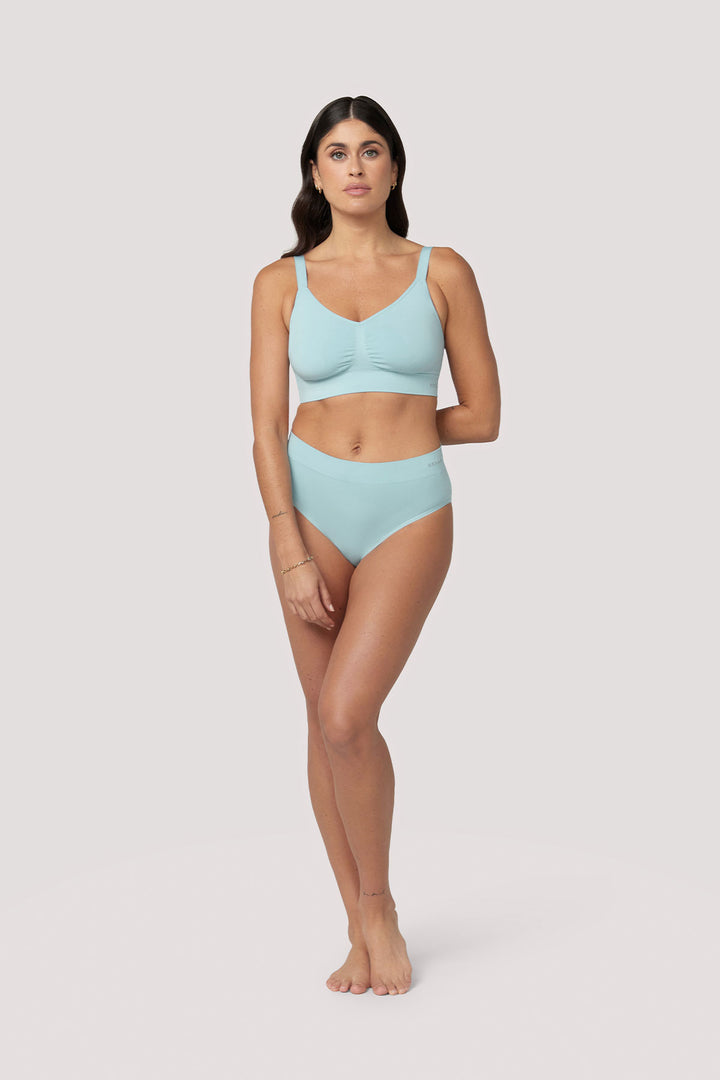 Women's breathable Full Coverage | Bamboo Underwear I Two Pack I Women's Comfortable Sustainable Underwear I Bella Bodies UK I Marine 