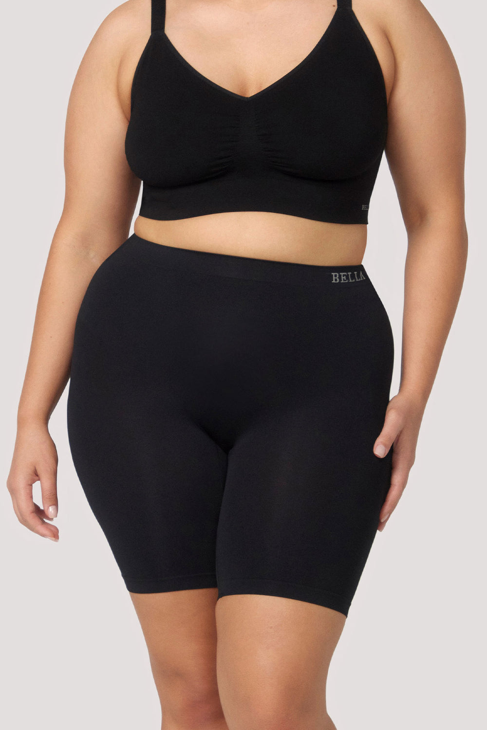 Women's underwear Anti Chafing Shorts | Bella Bodies UK | Black | Front
