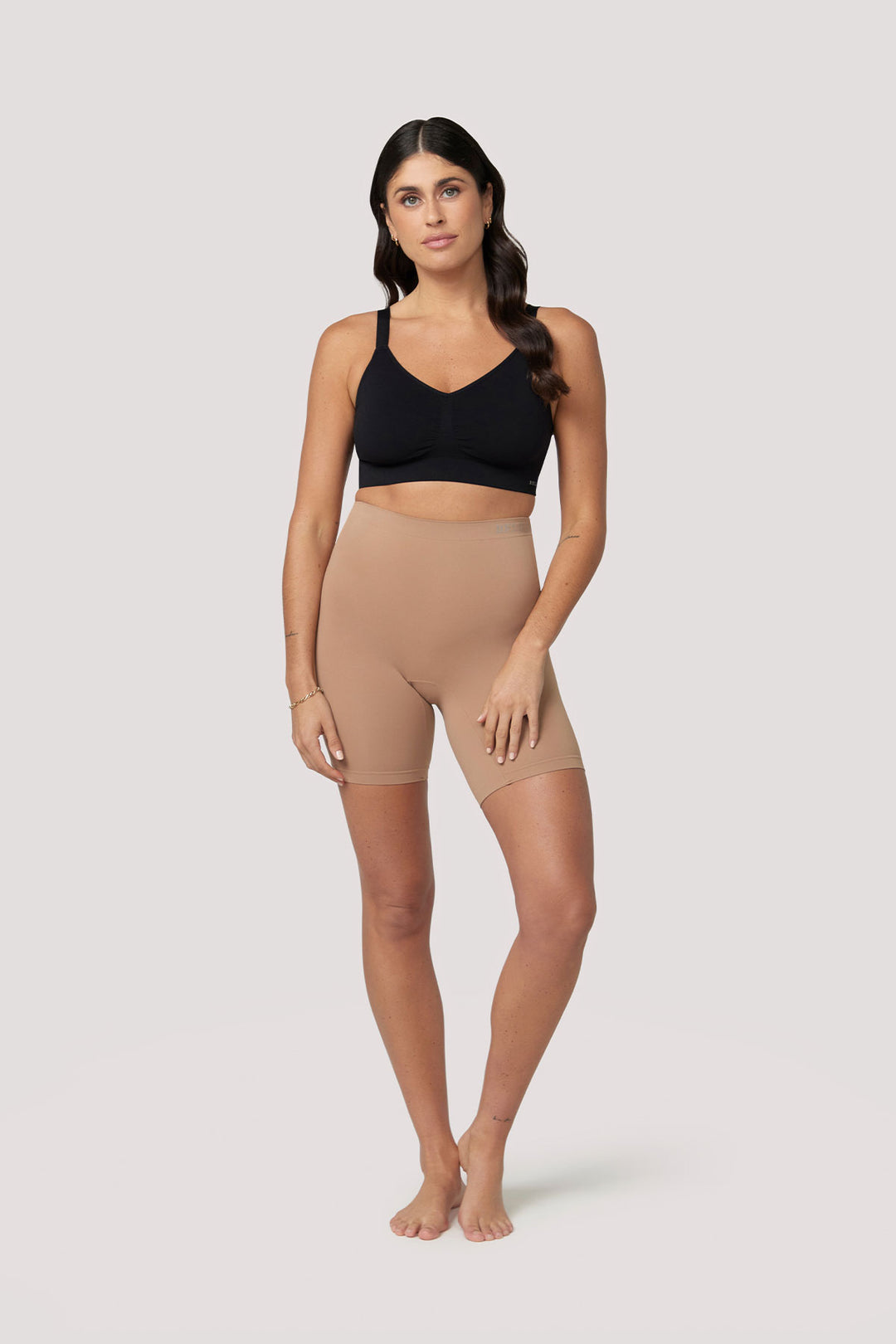 Women's underwear Anti Chafing Shorts | Bella Bodies UK | Taupe