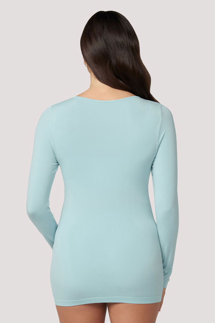 Women's natural comfortable Warm Tencel Modal Long Sleeve I Bella Bodies UK I Marine | Back