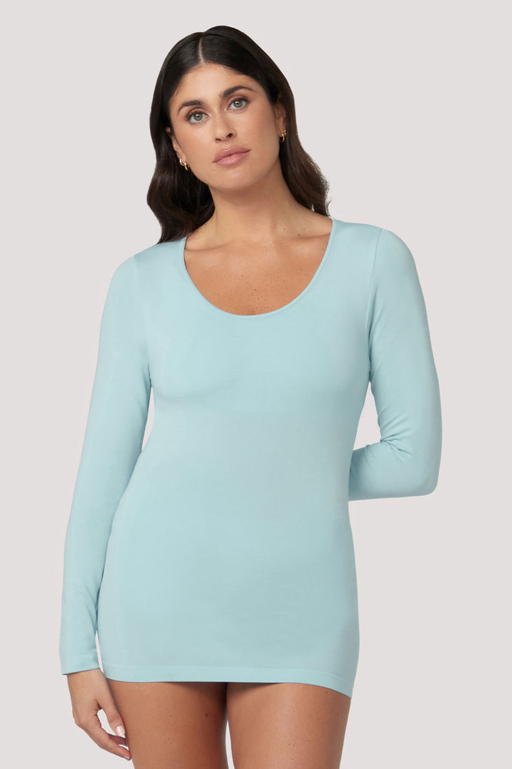 Women's natural comfortable Warm Tencel Modal Long Sleeve I Bella Bodies UK I Marine | Front