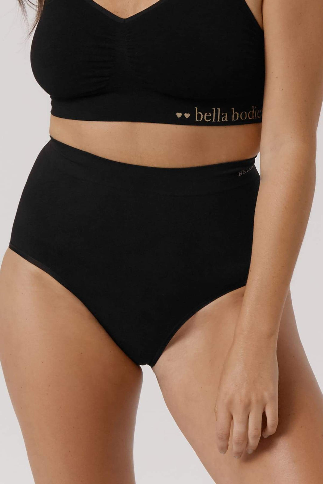 Bamboo Firming Underwear I Women's High Waist Comfortable Firming Underwear I Bella Bodies I Black