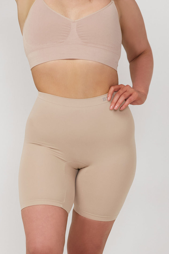 Women's underwear Anti Chafing Shorts | Bella Bodies UK | Sand | Front